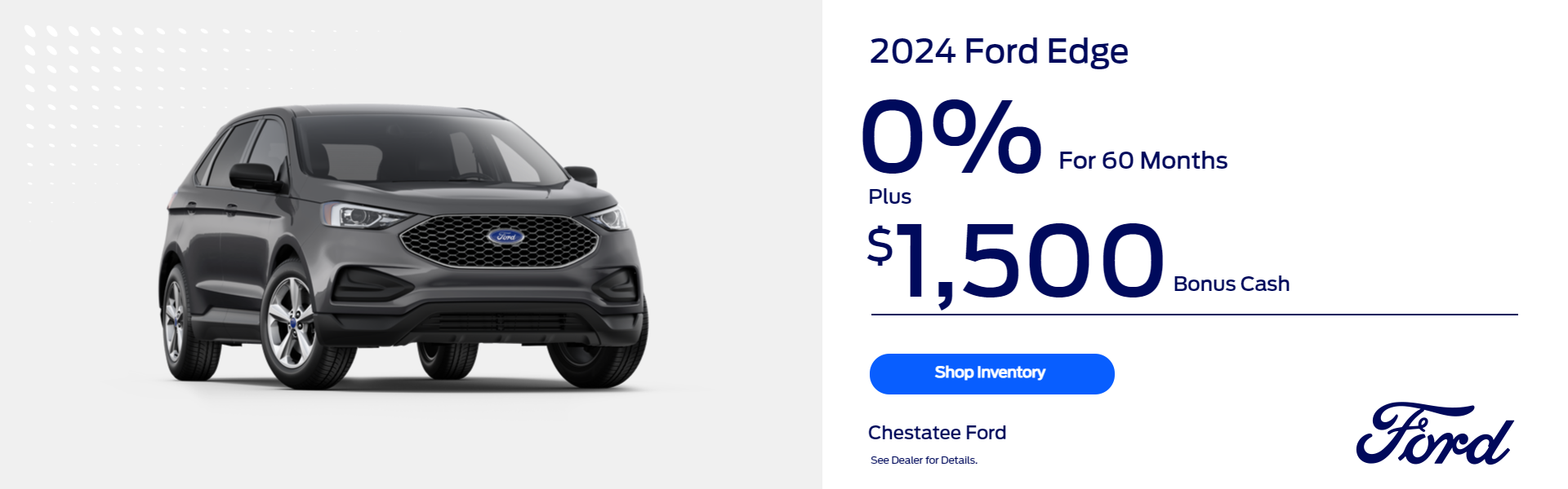 0% for 60 months Ford Edge